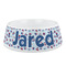 Patriotic Celebration Plastic Dog Bowl - Medium (Personalized)