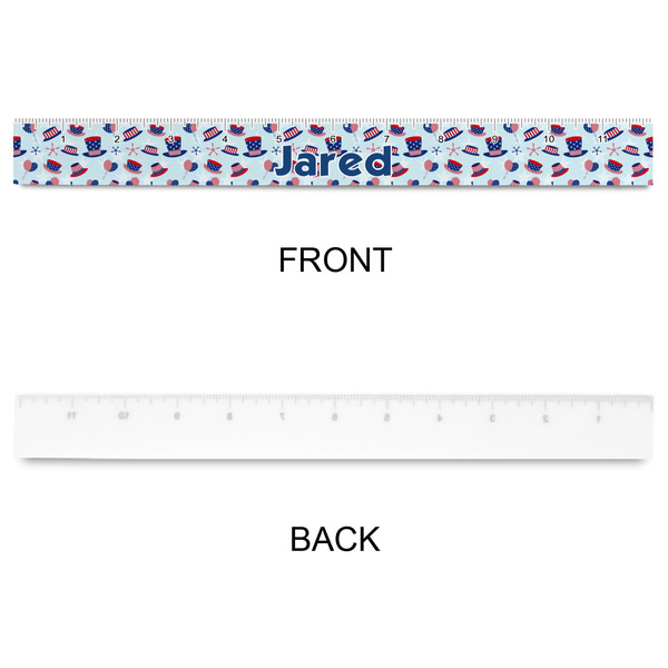 Patriotic Celebration Plastic Ruler - 12" - APPROVAL