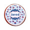 Patriotic Celebration Printed Icing Circle - Small - On Cookie