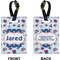 Patriotic Celebration Rectangle Luggage Tag (Front + Back)