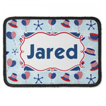 Patriotic Celebration Iron On Rectangle Patch w/ Name or Text