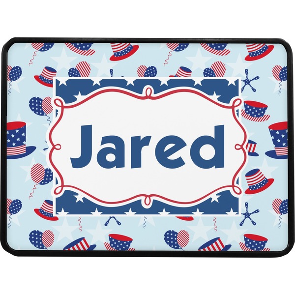 Patriotic Celebration Rectangular Car Hitch Cover w/ FRP Insert