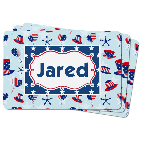 Patriotic Celebration Rectangular Fridge Magnet - THREE