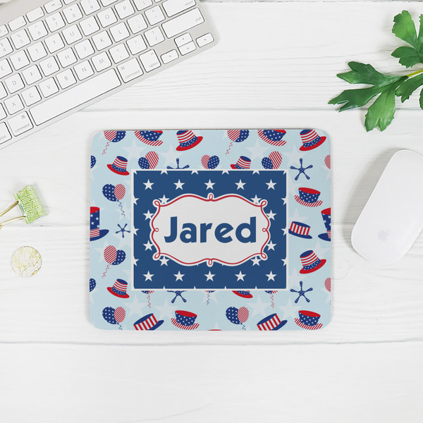 Patriotic Celebration Rectangular Mouse Pad - LIFESTYLE 2
