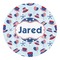 Patriotic Celebration Round Decal (Personalized)