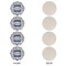 Patriotic Celebration Round Linen Placemats - APPROVAL Set of 4 (single sided)