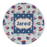 Patriotic Celebration Round Linen Placemat (Personalized)