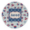 Patriotic Celebration Round Linen Placemat (Personalized)