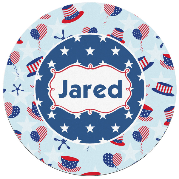 Patriotic Celebration Round Mousepad - APPROVAL