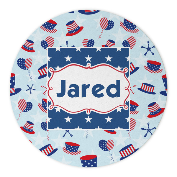 Patriotic Celebration Round Paper Coaster - Approval