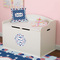 Patriotic Celebration Round Wall Decal on Toy Chest
