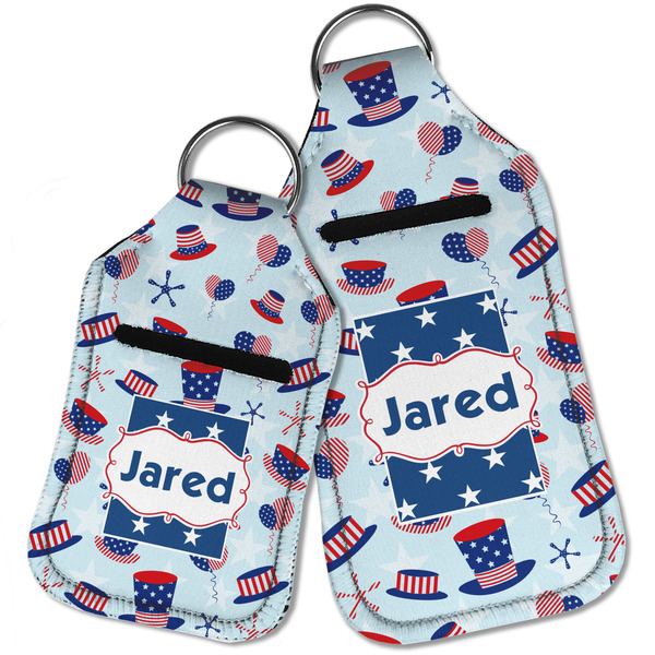 Patriotic Celebration Sanitizer Holder Keychain - Parent Main