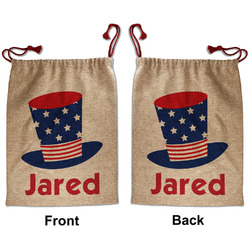 Patriotic Celebration Santa Sack - Front & Back (Personalized)