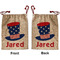 Patriotic Celebration Santa Sack - Front & Back (Personalized)