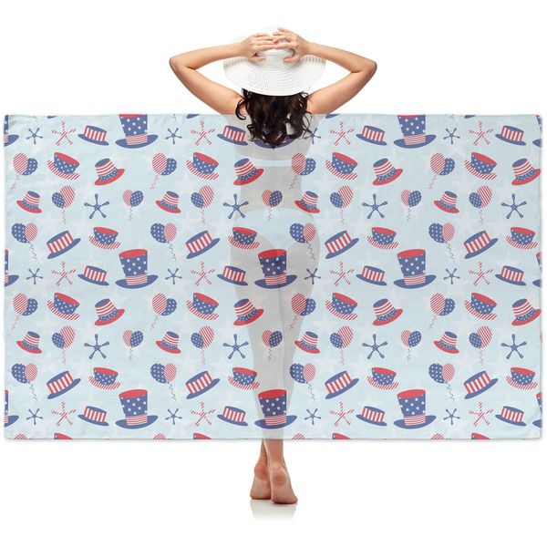 Custom Patriotic Celebration Sheer Sarong