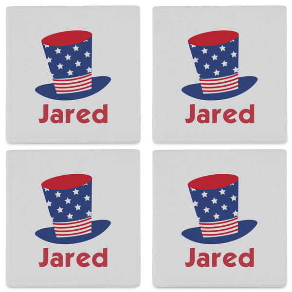 Patriotic Celebration Set of 4 Sandstone Coasters - See All 4 View