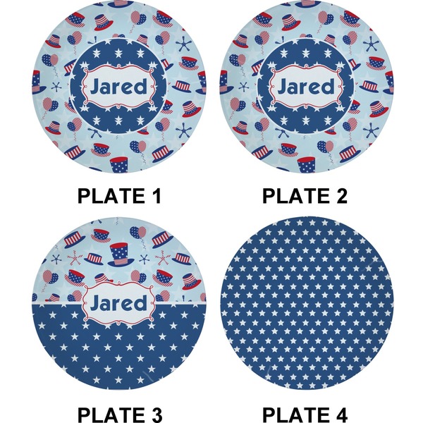 Patriotic Celebration Set of Appetizer / Dessert Plates (Approval)