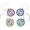 Patriotic Celebration Wine Charms (Set of 4) (Personalized)
