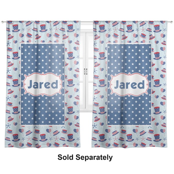 Patriotic Celebration Sheer Curtains