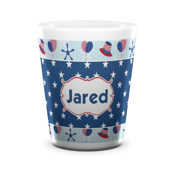Patriotic Celebration Shot Glass - White - FRONT