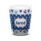 Patriotic Celebration Ceramic Shot Glass - 1.5 oz - White - Set of 4 (Personalized)