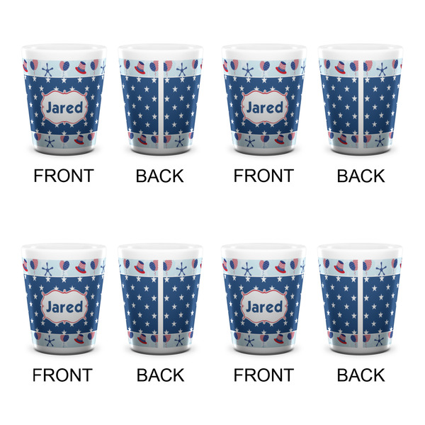 Patriotic Celebration Shot Glass - White - Set of 4 - APPROVAL