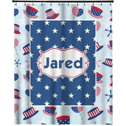 Patriotic Celebration Extra Long Shower Curtain - 70"x84" (Personalized)