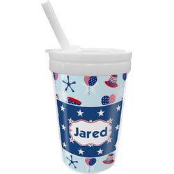 Patriotic Celebration Sippy Cup with Straw (Personalized)