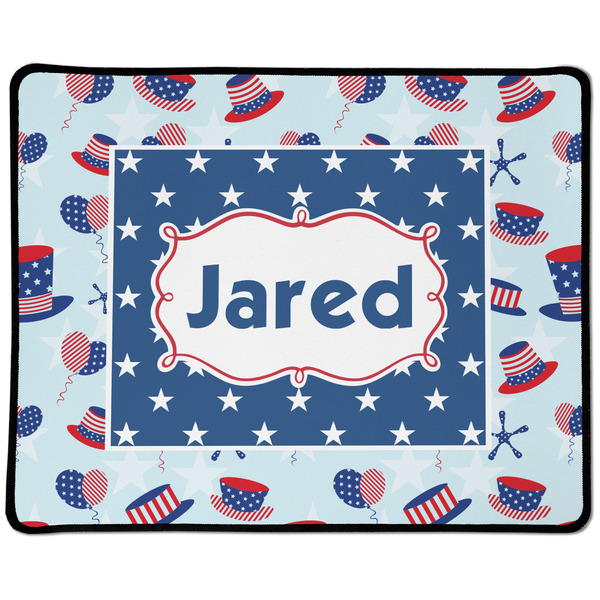 Custom Patriotic Celebration Large Gaming Mouse Pad - 12.5" x 10" (Personalized)