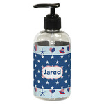 Patriotic Celebration Plastic Soap / Lotion Dispenser (8 oz - Small - Black) (Personalized)