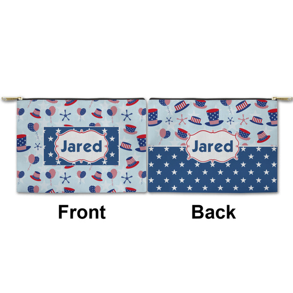 Patriotic Celebration Small Zipper Pouch Approval (Front and Back)