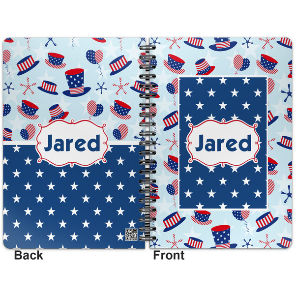Patriotic Celebration Spiral Journal 7 x 10 - Apvl