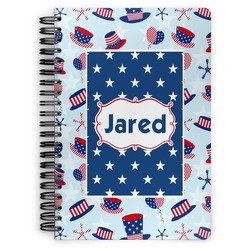 Patriotic Celebration Spiral Notebook (Personalized)