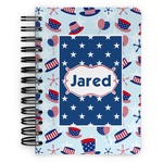 Patriotic Celebration Spiral Notebook - 5x7 w/ Name or Text