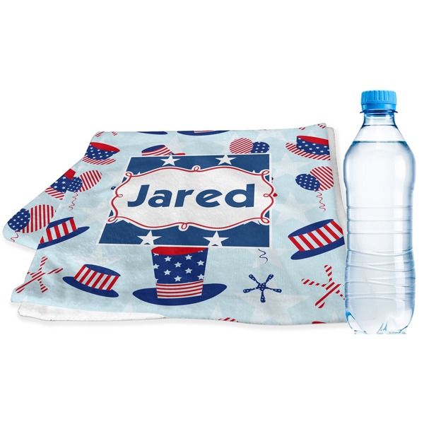 Custom Patriotic Celebration Sports & Fitness Towel (Personalized)