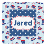Patriotic Celebration Square Decal - Small (Personalized)