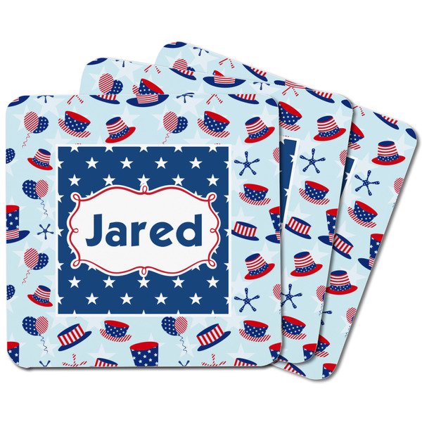 Patriotic Celebration Square Fridge Magnet - MAIN