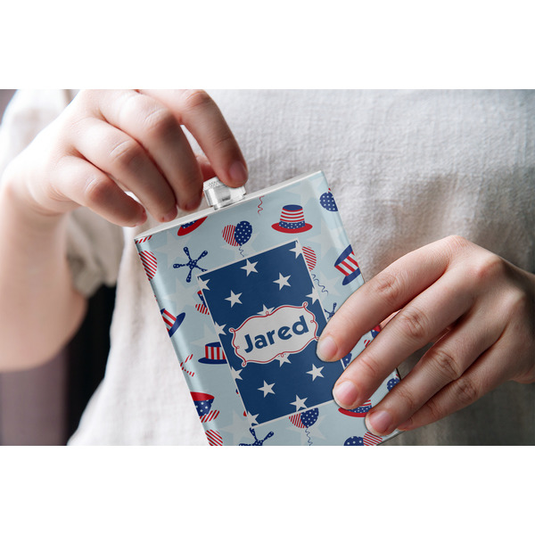 Patriotic Celebration Stainless Steel Flask - LIFESTYLE 1