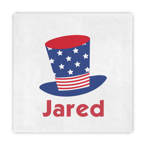 Custom Patriotic Celebration Decorative Paper Napkins (Personalized)