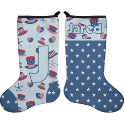 Patriotic Celebration Holiday Stocking - Double-Sided - Neoprene (Personalized)