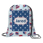 Patriotic Celebration Drawstring Backpack - Large (Personalized)