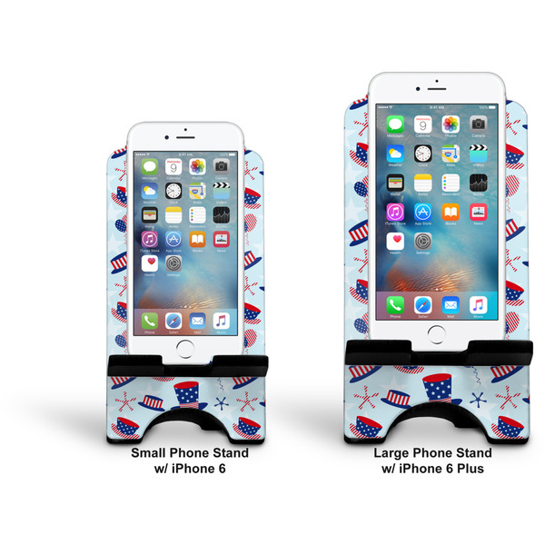Patriotic Celebration Stylized Phone Stand - Comparison