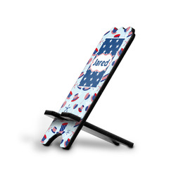 Patriotic Celebration Stylized Cell Phone Stand - Large w/ Name or Text