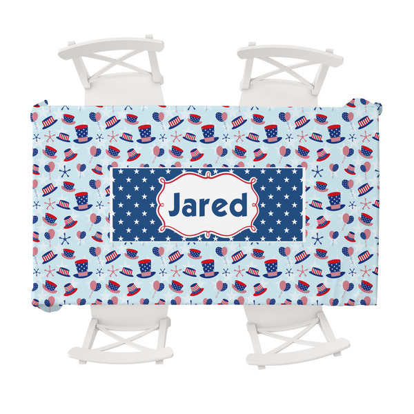 Custom Patriotic Celebration Tablecloth - 58"x102" (Personalized)