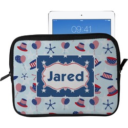 Patriotic Celebration Tablet Case / Sleeve - Large (Personalized)