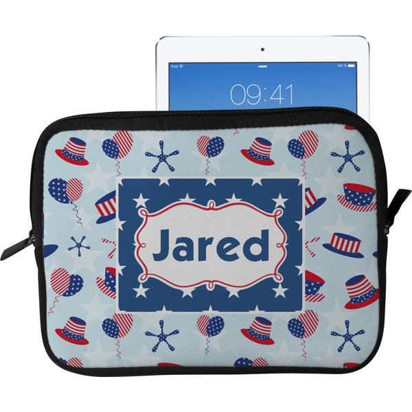 Custom Patriotic Celebration Tablet Case / Sleeve - Large (Personalized)