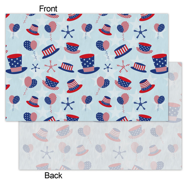Patriotic Celebration Tissue Paper - Heavyweight - Small - Front & Back