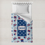Patriotic Celebration Toddler Duvet Cover w/ Name or Text