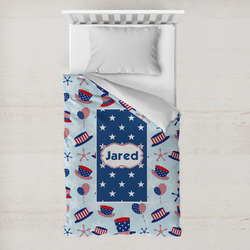 Patriotic Celebration Toddler Duvet Cover w/ Name or Text