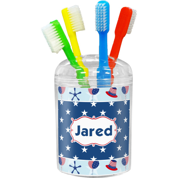 Custom Patriotic Celebration Toothbrush Holder (Personalized)